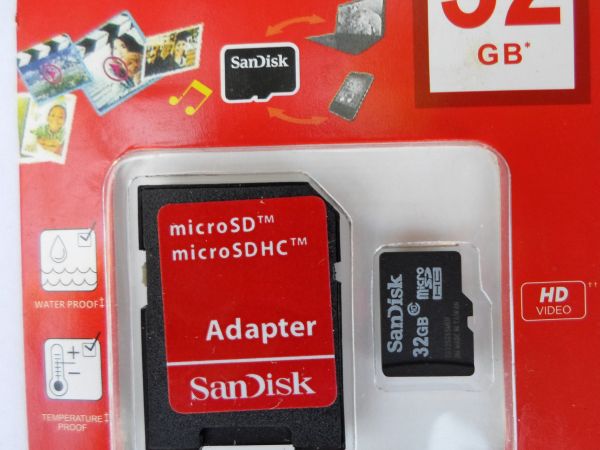cartao de memoria micro sd sandisk 32 GB 55,00 reais